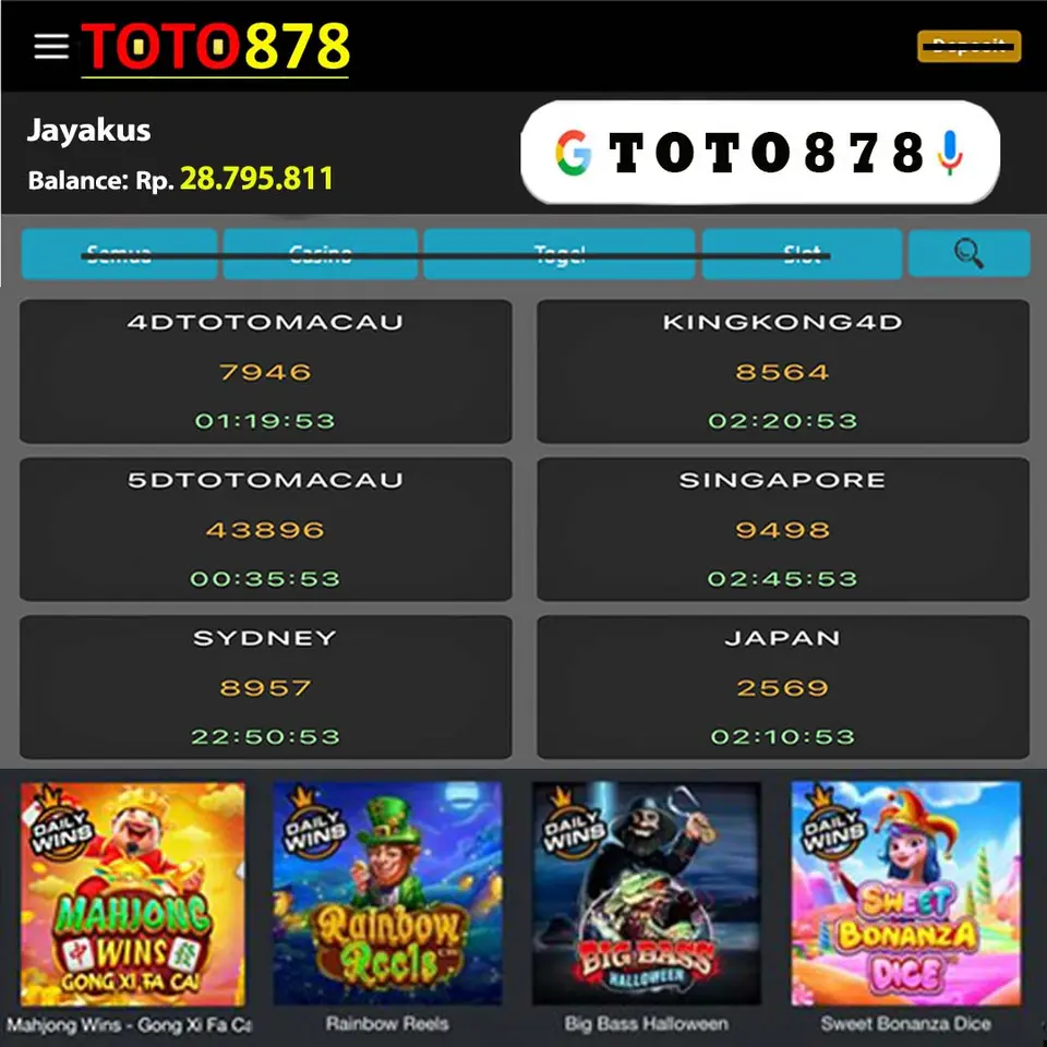 TOTO878 Masuk Resmi 2026 Aplikasi
